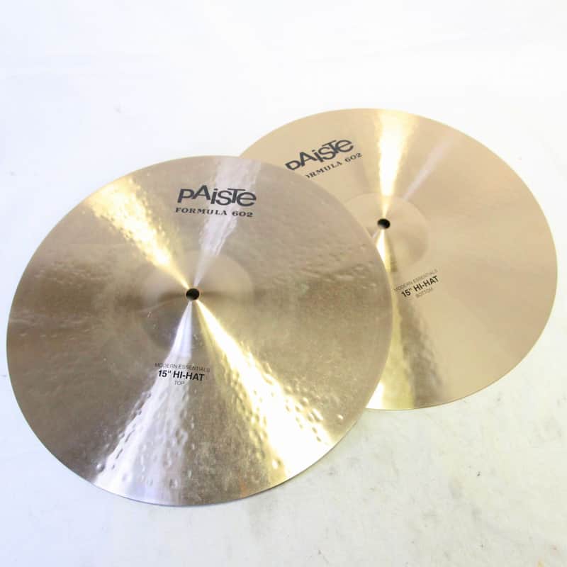 PAISTE FORMULA602 Modern Essentials Hi-Hat 15-inch 1052/1366 Paiste Hi-Hat Cymbal (06/12) image 1