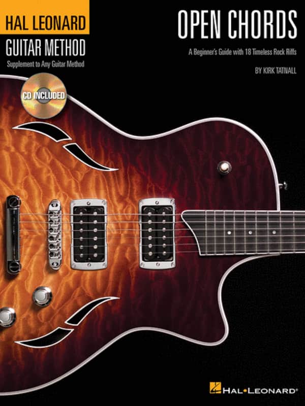 Hal Leonard Open Chords: A Beginner's Guide with 18 Timeless Rock Riffs image 1