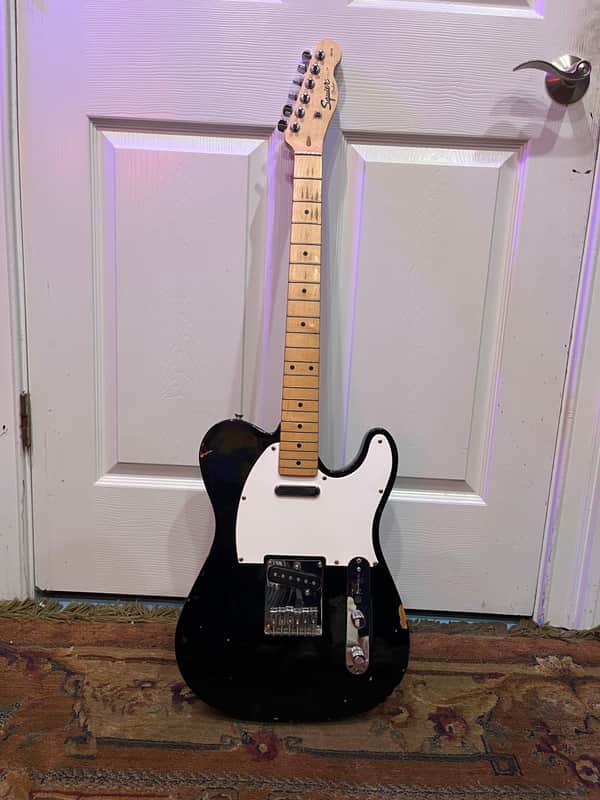 Fender Squier Affinity Series Telecaster Black Electric Guitar image 1