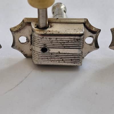 Kluson set of 6 (3+3) no line single ring tuners - 1953 - to mid 1956 image 6