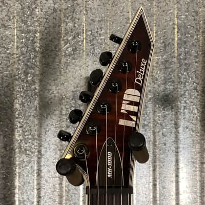 ESP LTD MH-1000 Evertune Dark Brown Sunburst Guitar LMH1000ETFMDBSB #0746 Used image 3