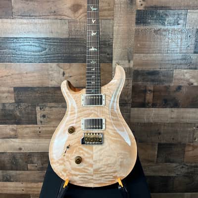 PRS Wood Library Custom 24 Left Handed Quilted Maple 10-Top Natural Finish Ziricote Fingerboard Paisley PRS Hardcase 598 image 9