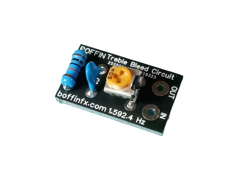 Boffin FX Adjustable Treble Bleed (1,592 Hz Black) - For Humbuckers & High Output Pickups image 1
