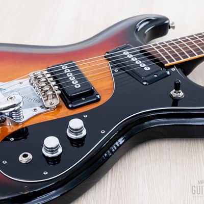 1970s Mosrite Ventures Model Vintage Electric Guitar Ash Body w/ Case, Firstman Avenger image 6