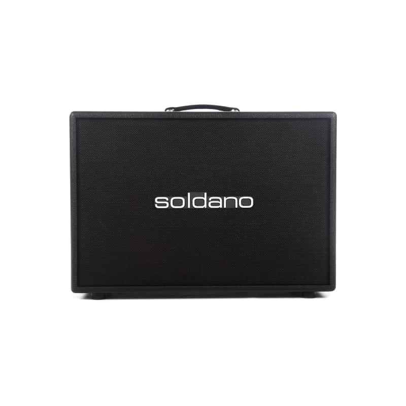 Soldano 2x12" Cab 120w 8 Ohms Black Tolex Black Grille w/Celestion Vintage 30 Speakers image 1