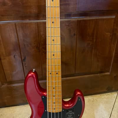Fender American Ultra II Jazz Bass V Sinister Red image 5