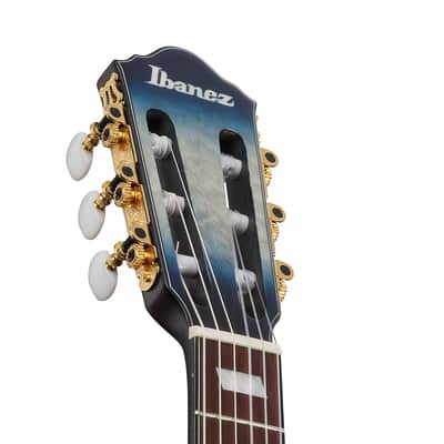 Used Ibanez FRH20QMNCTL Acoustic-Electric Nylon - Cosmic Blue Sunburst Low Gloss image 5