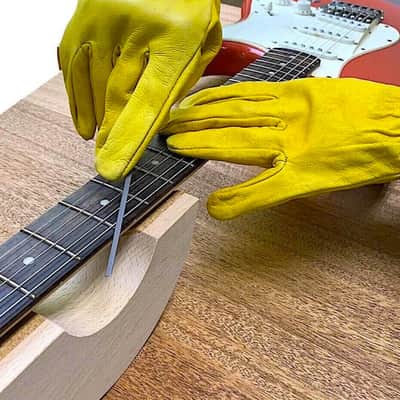 Fret End Dressing File Uo-Chikyu Hiroshima And Leather Gloves 21-0001/ CE-1267.Y image 5
