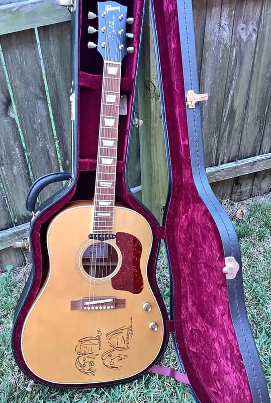 Gibson Lennon J-160E 70th Anniversary 2010 Natural Museum w/COA +OHSC image 1