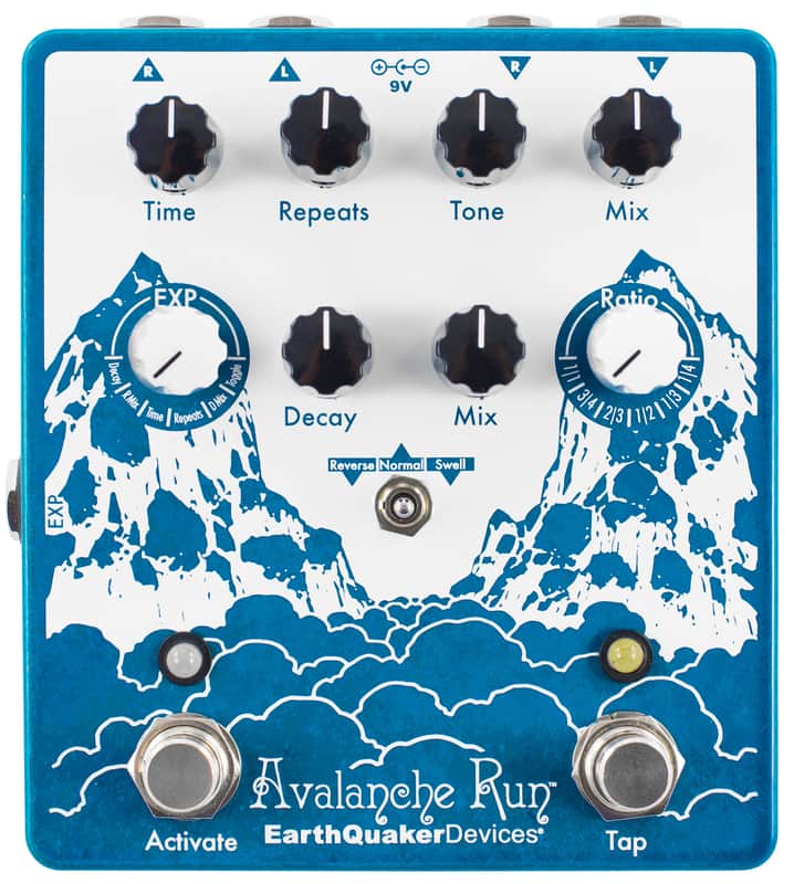 EarthQuaker Devices Avalanche Run Stereo Delay & Reverb with Tap Tempo V2 image 1