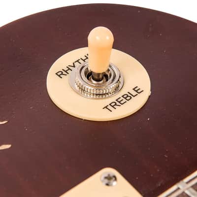 Vintage V100 ICON Electric Guitar ~ Distressed Tobacco Sunburst (V100MRTSB) image 10