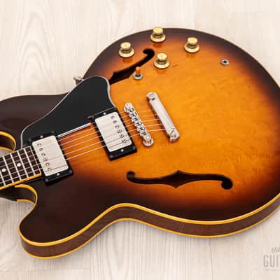 1980 Greco Super Real SA-900 335-Style Vintage Semi-Hollow Guitar Sunburst, Near-Mint w/ Maxon PAFs, Japan image 11