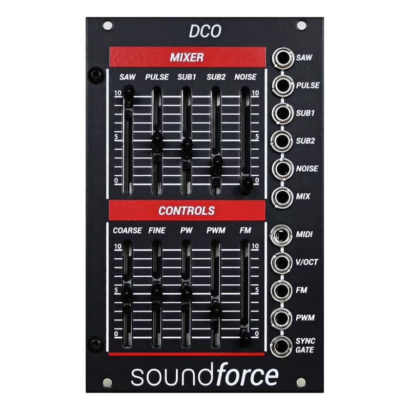 SoundForce DCO Eurorack Oscillator Module MkII - Black image 1