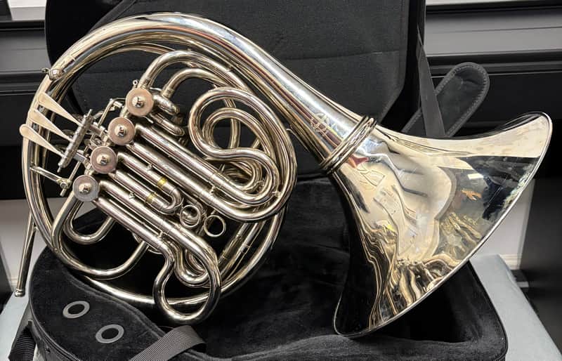 French Engineer Maxtone Double French Horn, Silver Finish image 1