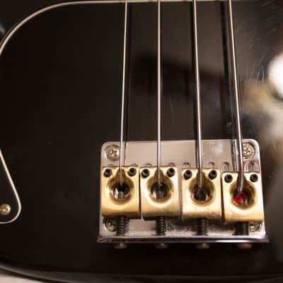 Left Handed Vintage Gibson Epiphone Accu-bass 1994 Black Lefty image 6