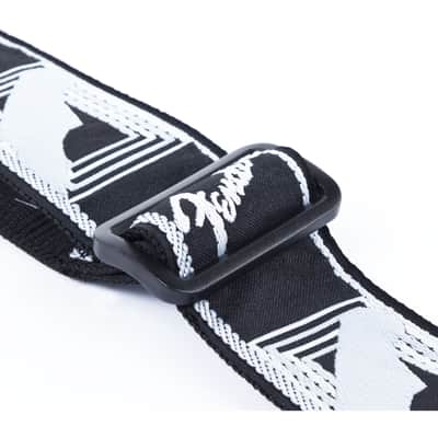 Fender 2" Monogramed Strap Black Lt Grey/Dak Grey Strap w. LOGO - Strap for Guitars image 5