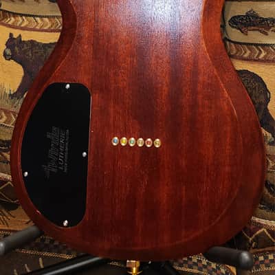 Tigers Eye Custom Crafted Slash Pro Hums Neck Railhammer Vintage on Bridge image 17