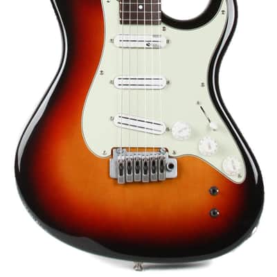 1990s Fernandes Retrorocket Elite w/ Sustainer in Sunburst Made in Japan image 2