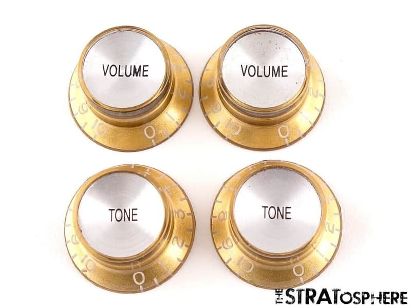 Gibson Epiphone Casino Worn GUITAR CONTROL KNOBS, Gold Parts image 1
