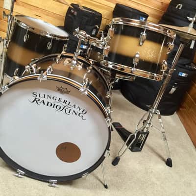 Slingerland Drums Mid 60's Black & Gold Duco image 2