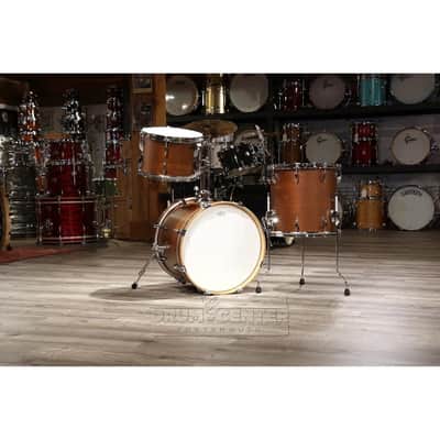 Canopus Yaiba 3pc Bop Drum Set Antique Brown Matte Lacquer imagen 2