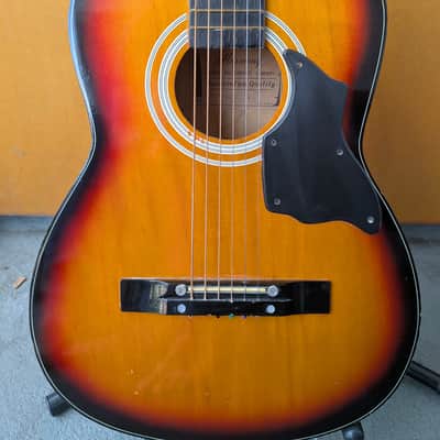 Vintage Silvertone H604 Parlor Acoustic Guitar Sunburst | Reverb