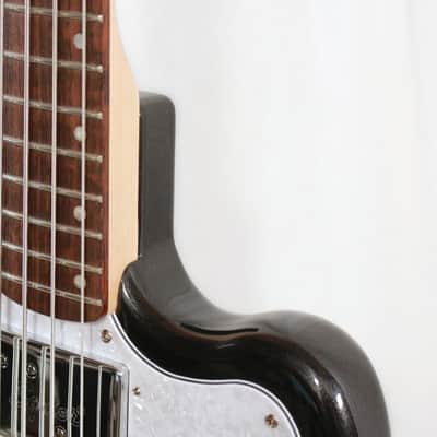 Squier Paranormal Rascal Bass HH Short Scale Electric Bass in Metallic Black image 7