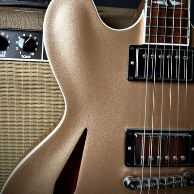 2015 Gibson Dave Grohl DG 335 Trini Lopez Gold Metallic image 5