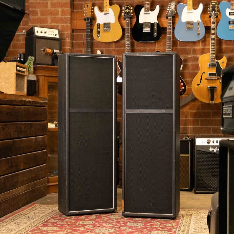 70’s Unbranded 3x12” Speaker Columns - 16 ohms each - matched pair image 1
