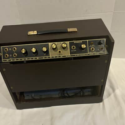 Magnatone 440    Stero Tube Estey Guitar combo Amp RARE -BUDDY HOLLEY SOUND brown image 6