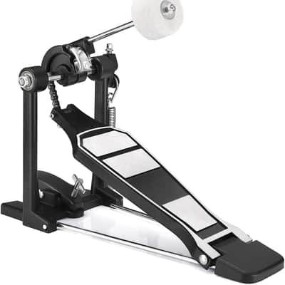 Alloy Bass Drum Pedal, Single Bass Drum Pedal Come with Classic Felt Beater Stick & Drum Key for Drum Set Instrument, Single-Chain Bass Drum Pedal for Beginner & Pro Drummers image 1