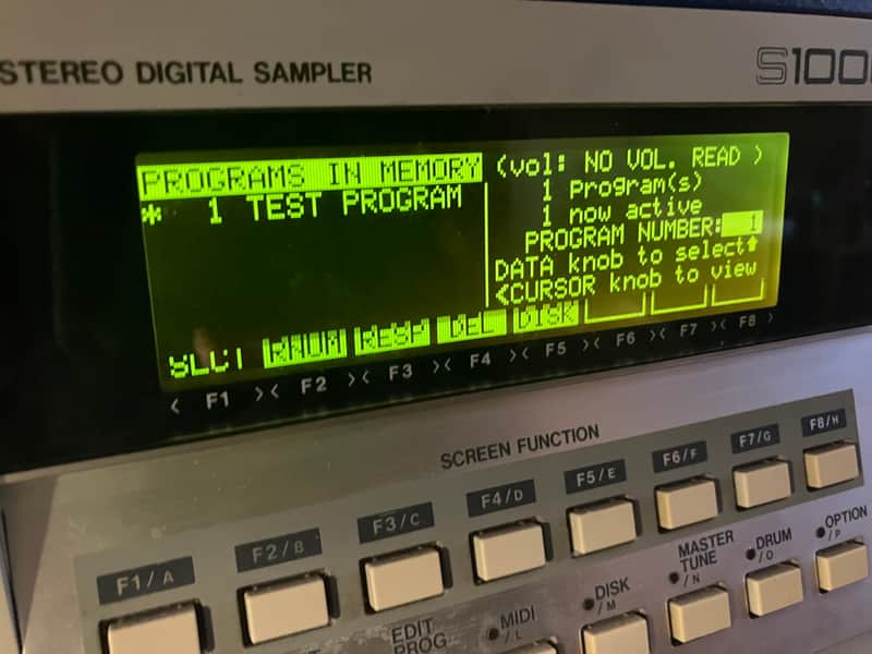 akai s1000/s1100 LED display lemon/ black MINOR FLAW image 1