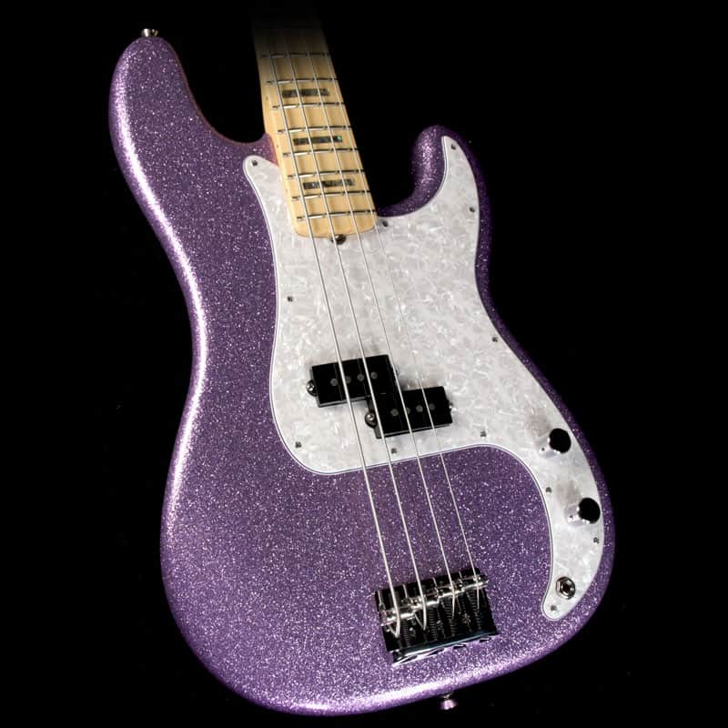 Fender Limited Edition Adam Clayton Precision Bass Purple Sparkle 2017 image 2