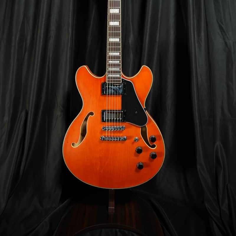 Ibanez AS73-TTF Artcore Transparent Tangerine Flat image 1