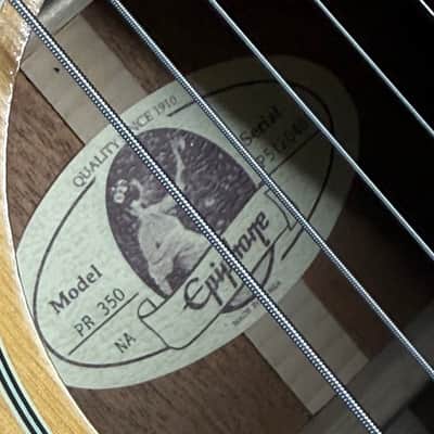 Epiphone PR-350 Acoustic Guitar image 10
