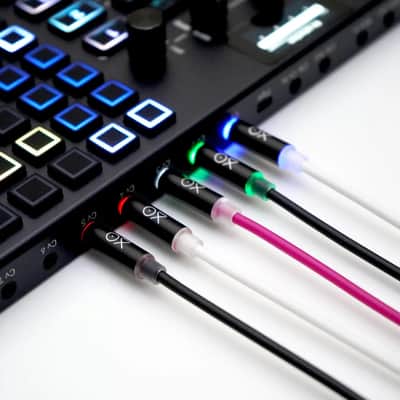 Oxi Instruments Glows LED Eurorack Patch Cables (5 pack) image 3