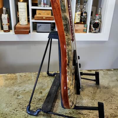 Roscoe Century Custom Buckeye Burl Top 4-String Bass image 6