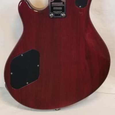 Washburn Vintage 1998 Maverick Series BT-8, Flame Maple Arch Top, Dual HB, Rosewood FB, Trans Red, w/HSC image 16