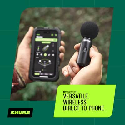 Shure MoveMic 88+ Wireless Microphone Video Kit - Pro Audio Recorder for Film/Field Recording Interviews, Stereo Mic 4 Polar Patterns | Compatible with iOS/Android via MOTIV App (MV88+W-KIT-Z7) image 5