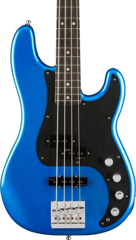 Fender American Ultra II Precision Bass 4-String Bass Guitar, Ebony Fingerboard, Noble Blue image 1