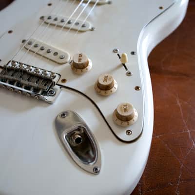 Constantin Guitars Sweetcaster Classic #0008 - Olympic White Aged 3.5kilos !!!VIDEO!!! image 12