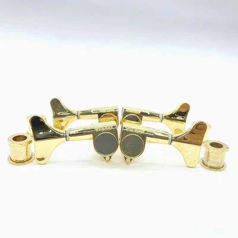 Gold Grover 4 String Bass Machine Heads Tuning Pegs 2R+2L image 1