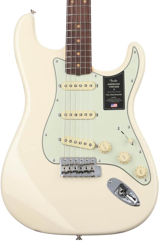 Fender American Vintage II 1961 Stratocaster Electric Guitar - Olympic White image 1
