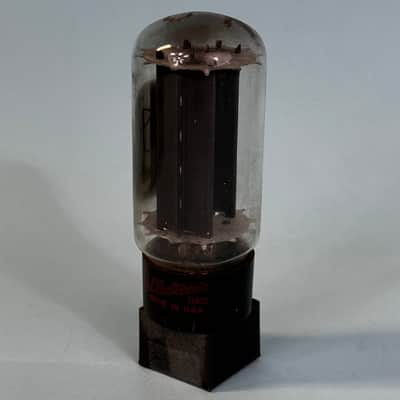 1960 General Electric 5U4GB Vintage GE Gray Plate Side Getter Rectifier TubeT403 image 2