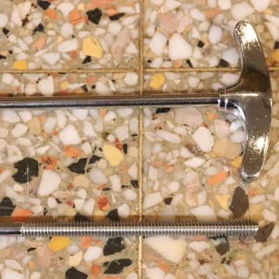 Ludwig 7-1/2" Chrome T Rods 2pk Vintage 1960 / 70's #2 image 3