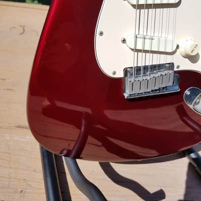 Rare & Limited Lace Sensor Fender  Deluxe American Standard Stratocaster 1989 Red w/ Gig Bag image 16