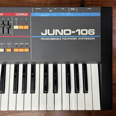 Roland Juno-106 Serviced, New Chips, Calibrated, Chorus Input Option