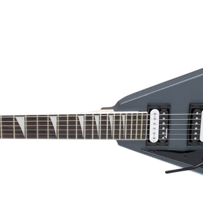 Jackson JS32 Rhoads Left Handed Satin Gray Electric Guitar, Amaranth Fretboard image 4
