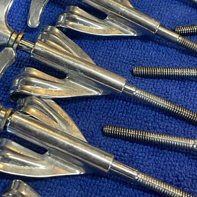 Ludwig Vintage Bass Drum Claws and T Rods w washers (10) image 3