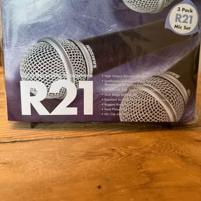 Samson R21 Cardioid Dynamic Vocal/Presentation Microphone (3 Pack) 2010s - Black image 9
